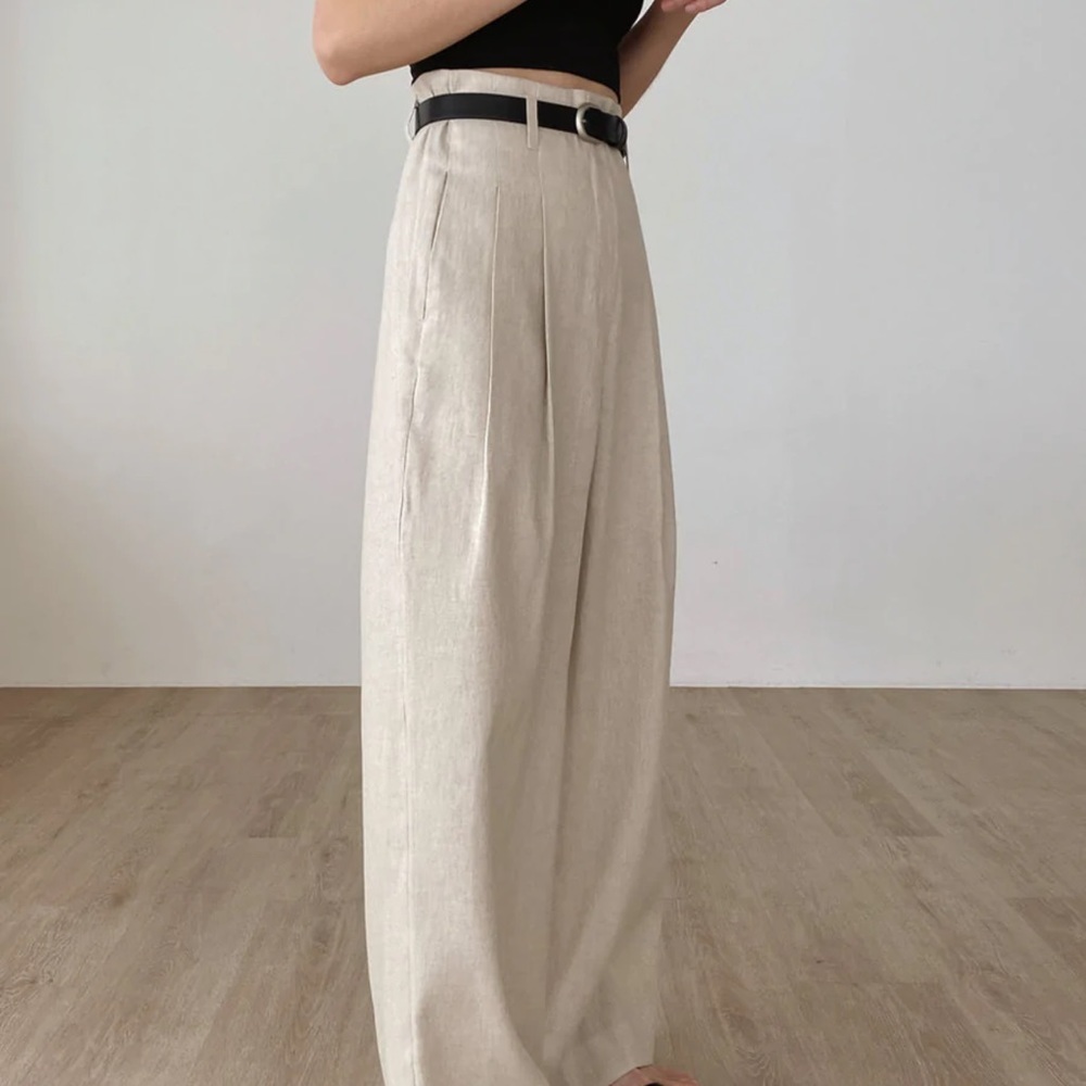 María linen pants -The Frankie shop